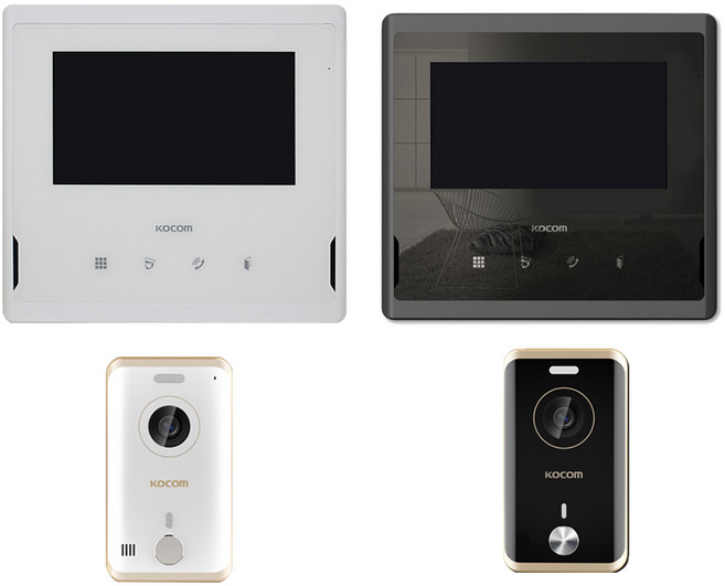 코콤 비디오폰 디지털 현관카메라포함 7인치 K5B VP-S701, 코콤K5B VP-S701  _블랙