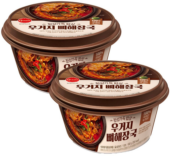 오테이스트 우거지 뼈해장국, 2개, 650g