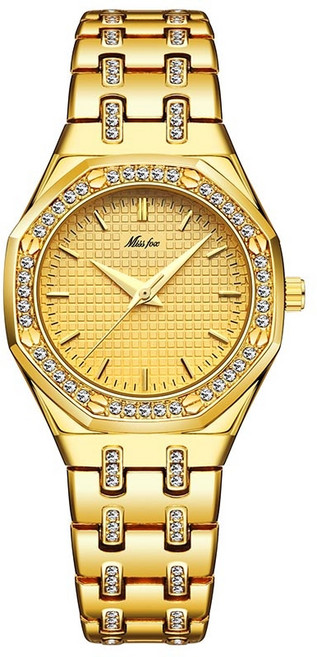 Fashion Watches Women s Expensive 18K Gold Ladies Wrist Watch Quartz Classic [A00066506]