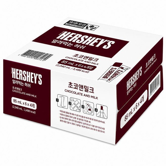 코스트코 허쉬 얼려먹는 아이스크림 초코바나나 초코앤밀크, 24개, 85ml