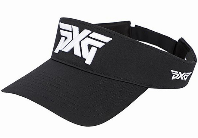 정품 PXG 골프모자 벨크로 스포츠 바이저, 블랙, 1개