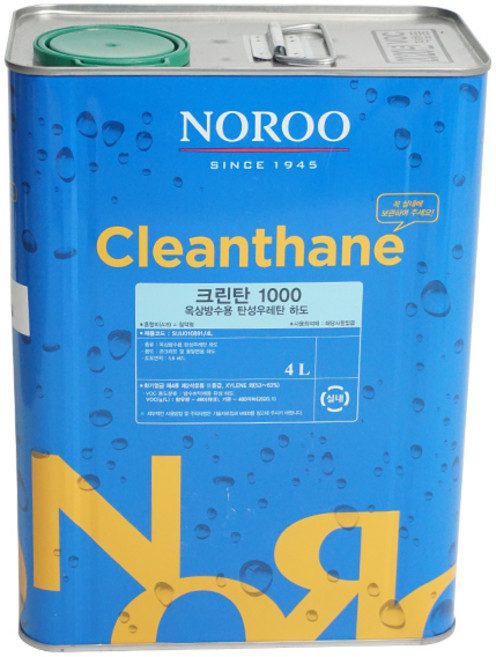 노루페인트 크린탄 1000 옥상방수용 탄성 우레탄 하도, 상세페이지 참조, 4L, 1개