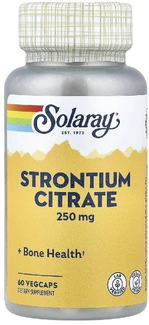 쏠라레이 스트론튬 시트레이트 250mg 60 베지캡슐, 2개, 60정 - 쿠팡