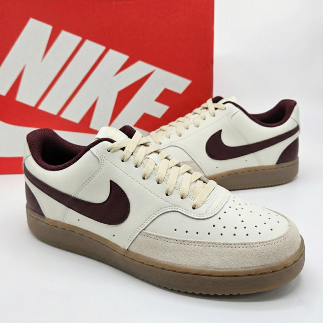 (매장정품) 나이키 코트 비전 로우 남성 운동화 데일리 스니커즈 캐주얼 신발 클래식 슈즈 베리픽 더스트백 세트