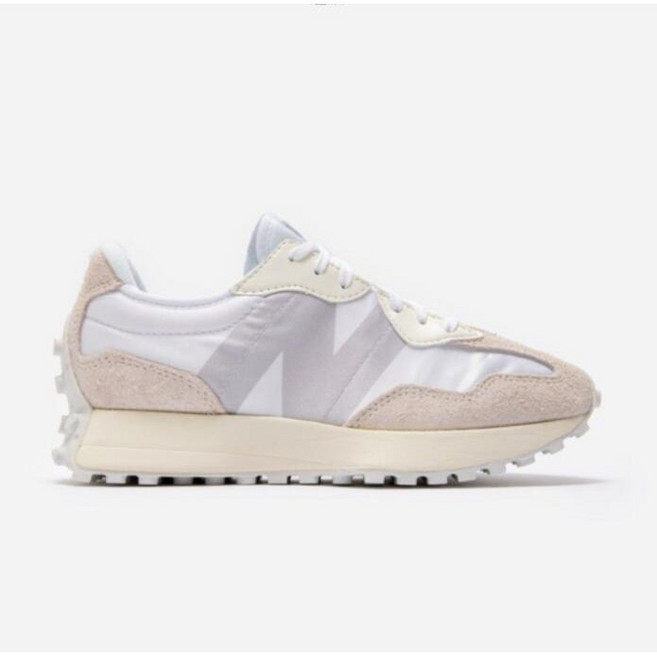 뉴발란스 327 화이트 남여공용 스니커즈(증정품 수납백), 220, WS327SFD(증정품 수납백)