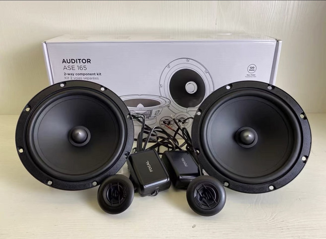 Focal 교체용 자동차 오디오 스피커 ASE165 전면 ACX165 후면 도어용 6.5인치, 앞문 세트 듀얼 스피커(트위터 포함 총 4개