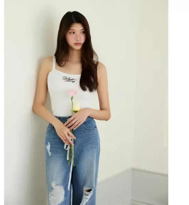 BLUE LABEL 밴딩 배색 와이드 팬츠 ES2OPT02 1028515