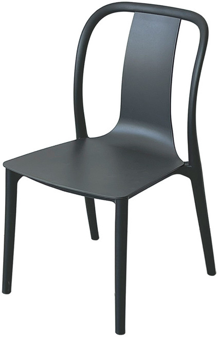 끌레르비에 카페 체어 식탁 의자, 1개, 다크그레이
