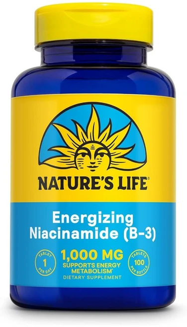 네이처스라이프 나이아신아마이드 1000mg 100정 니아신 Niacinamide 비타민B3, 1개 - 쿠팡