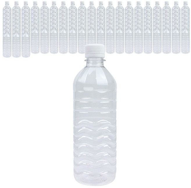 가인글로벌 KB 생수 페트병 500 화이트캡 일회용 물병 음료 용기, 144개, 500ml