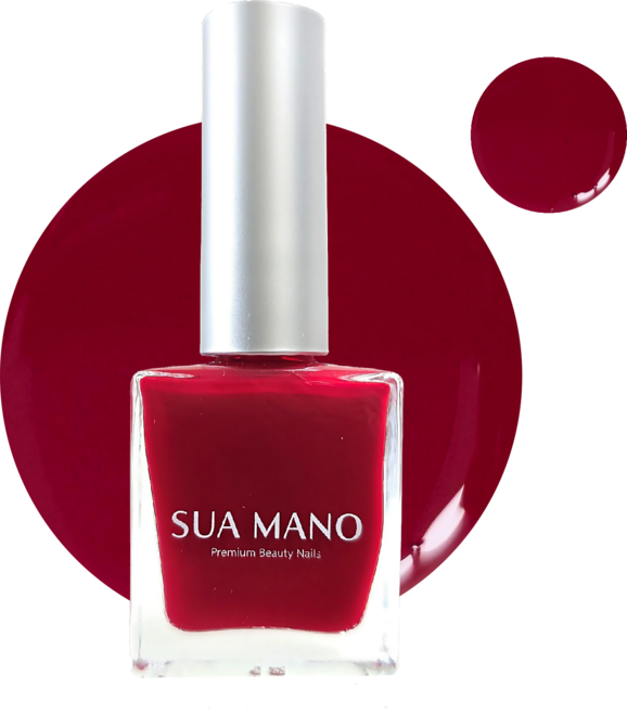 수아마노 프리미엄 고광택 유광 매니큐어 네일, 1개, 10ml, SM23. 레드