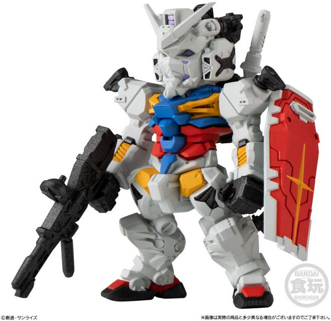 BANDAI FW 鋼彈 CONVERGE 模型, 1個, C款/白高達4F和室