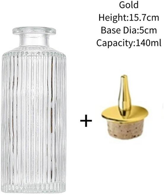 액세서리 스테인레스 비터 칵테일 탑 병 바 스틸 유리 빈티지 디자인 전문 대시 도구, C3 gold 140ml, 1개