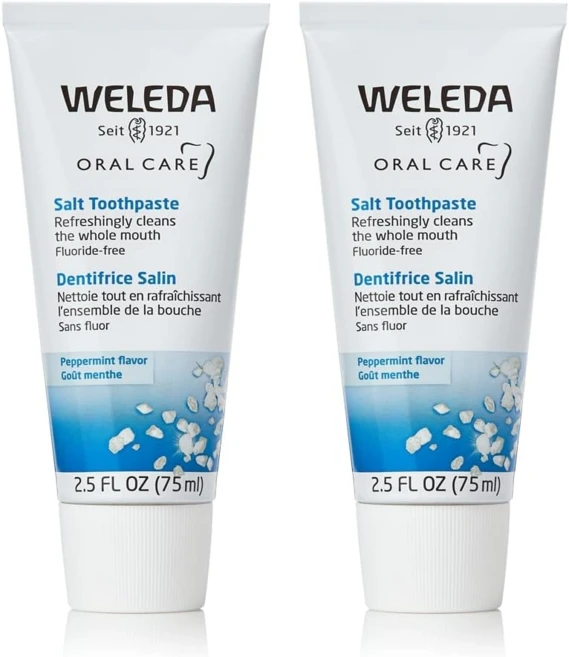 Weleda 벨레다 소금치약 75ml 2개 fluoride-free salt toothpaste - 쿠팡