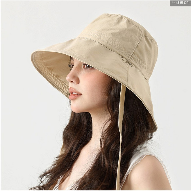 유니돈나 넓은챙 자외선차단 벙거지모자 버킷햇
