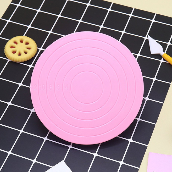 蛋糕裱花轉台, 粉色, 1個