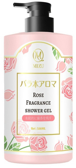 MIZU 玫瑰香氛精萃濃縮沐浴乳 香水沐浴乳, 1個, 單罐500ML