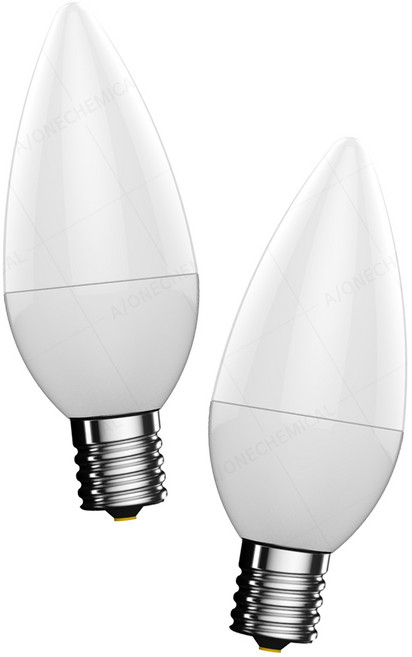 우리조명 장수 LED 촛대구 전구 5W 17베이스, 주광색, 2개