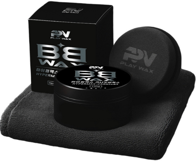 플레이왁스 하이퍼맥스 BB 왁스 카나우바 고체왁스 차량 광택제, 1개, 135g