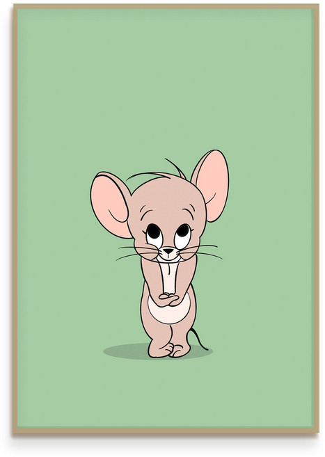 톰과제리 인테리어 그림 크리스마스 포스터 메탈 액자 - 8. 수줍제리