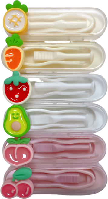 지테크 렌즈 집게 흡착봉 세트, 6개, 과일류