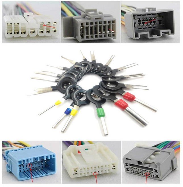 터미널 리무버 키트 커넥터 리무버 단자분리 핀제거 배선분해 분리 터미널, 1개