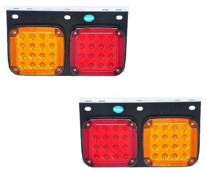 대성부품/LED 91A 데루등/24V/개조용/현대트럭/데루등/테일램프/화물차/대형트럭/빽등/후미등/리어램프/삼성/11톤/18톤/카고/레미콘/덤프/브레이크등/구형트럭/추레라/램프/8, LED 91A데루등(1세트);, 1개