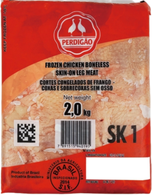 페르디가오 브라질산 닭다리살 정육 냉동, 2kg, 5개