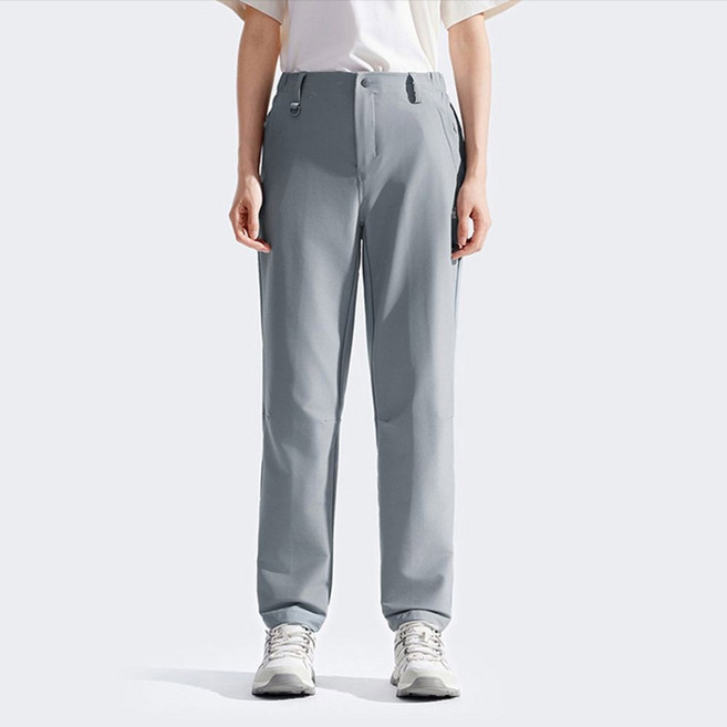 The North Face 女款休閒長褲 防潑水 防風 灰色