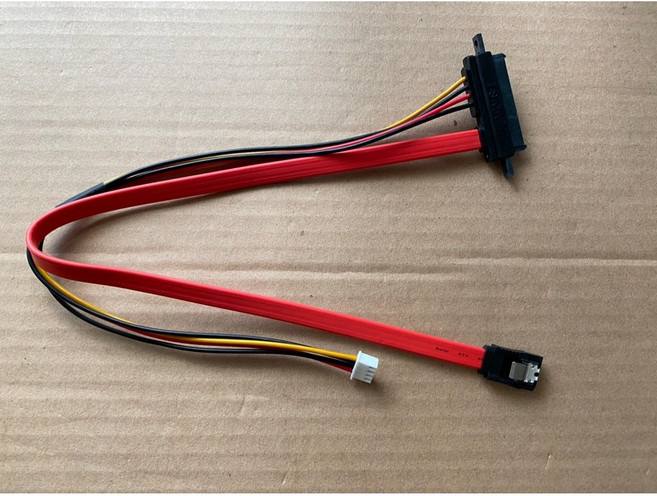 【IF】SATA 22P轉SATA 7P 4P電源線 穩定供電 快速傳輸, 1個