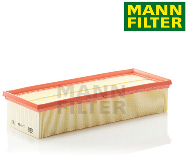 [만 필터 에어 필터 MANNFILTER AIR FILTER] - 아우디/폭스바겐 필터 C35154 아우디/폭스바겐 에어 필터 새천년몰, 1개