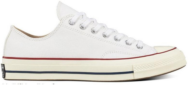 컨버스 척테일러 1970s 화이트 블랙 로우 남녀 공용이며+신발끈 증정