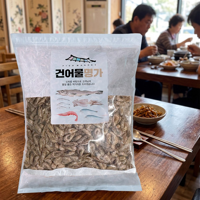 [코오푸드] 국산 국물용 육수용 볶음용 흑새우 건보리새우 먹새우 1kg, 1개