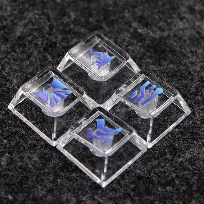 발로란트 영웅 제트 레이나 게코 오멘 네온 스킬 투명 키보드 키캡, Neon