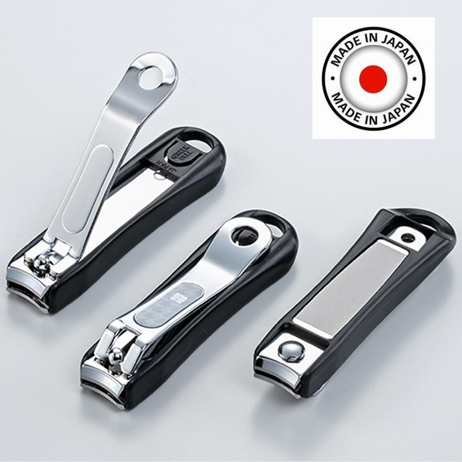 [일본장인가공] 세키 칼의 마을 그린벨 손톱깍이 일본산 네일 클리퍼, 1개, 실버