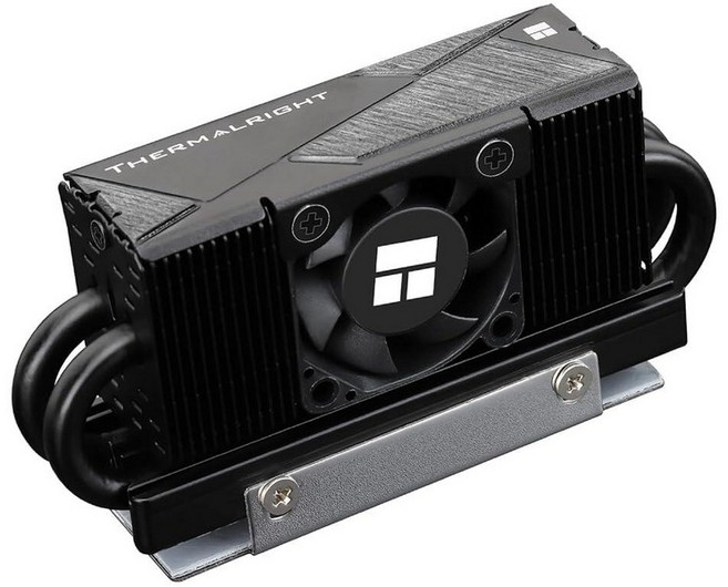 Thermalright HR10 2280 PRO 블랙 SSD 방열판 냉각 양면 방열판 소형 및 고속 PWM 팬 PC 컴퓨터용 열 실리콘 패드 데스크탑 고성능 쿨러 106