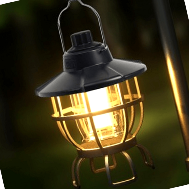 LED 캠핑 랜턴 L2 블랙 1000루멘 감성 무드등 야외 조명, 1개