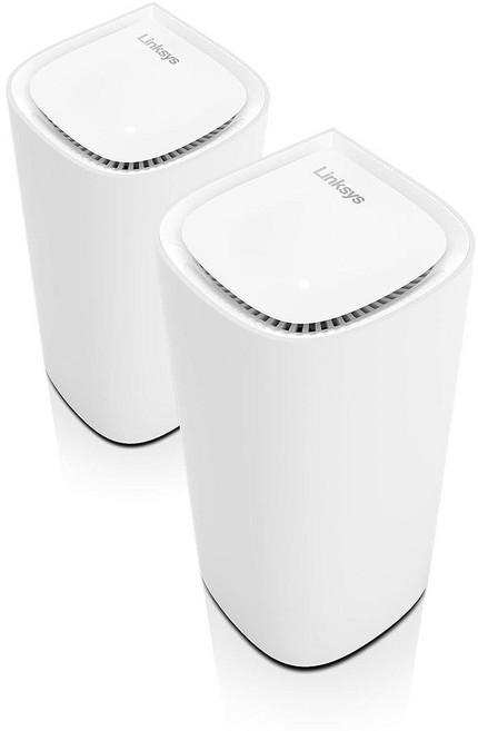 LINKSYS VELOP PRO 6E WI-FI 메시 트라이밴드 커버 6 000평방피트의 | 라우터 최대 5.4GBPS 인지 (AXE5400) 속도의 시스템 2개 전체, 2팩