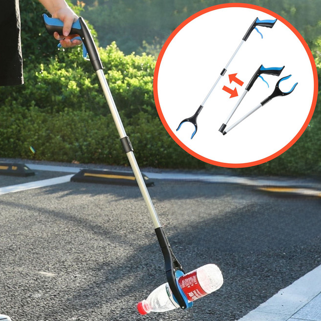 러빅 접이식 다용도 집게 청소 쓰레기 정리 만능집게, 블루, 1개