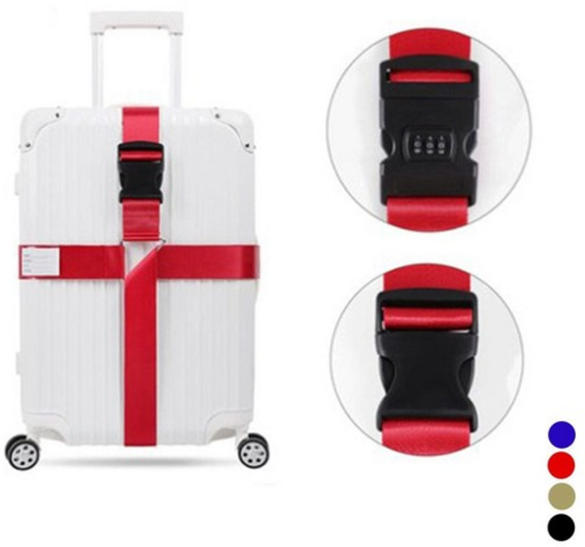 캐리어 십자 잠금 스트랩 버클 자물쇠 벨트 LM-0179