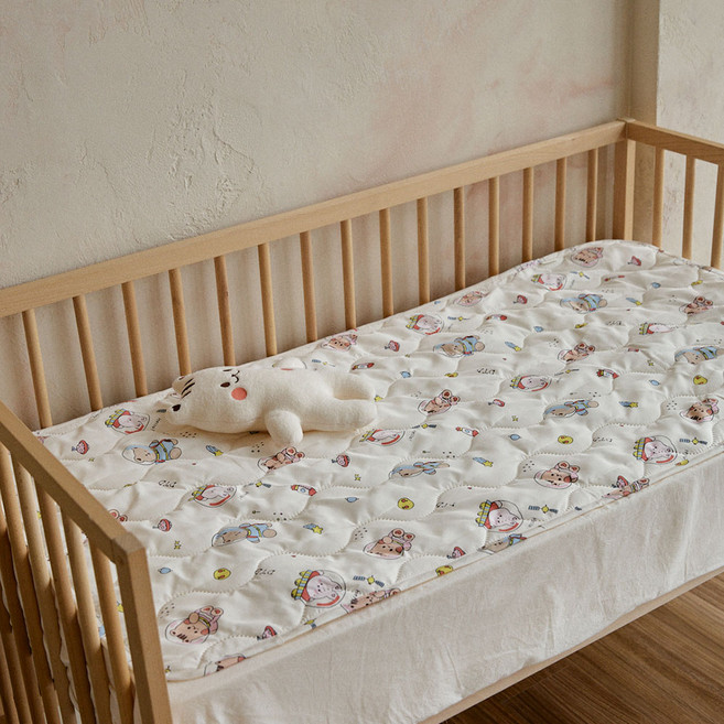 돗투돗 먼지없는 알러지케어 방수 침대 패드, 1개, 우주탐험