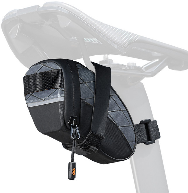 시그니처베이지 자전거 새들백 안장 가방 YPZ366, 1개, 블랙 그레이