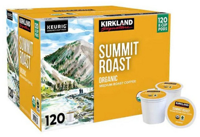 커클랜드 큐리그 캡슐커피 120개입 대용량 K cup 모음 - (옵션: 블랙퍼스트 블렌드 미디엄 로스트 퍼시픽 볼드 다크로스트), 1개