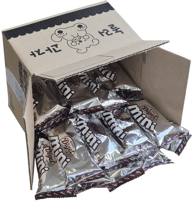 [영희네] 오리온 한입에 쏙 다이제초코 미니 대용량 회사간식 행사간식, 41개, 40g