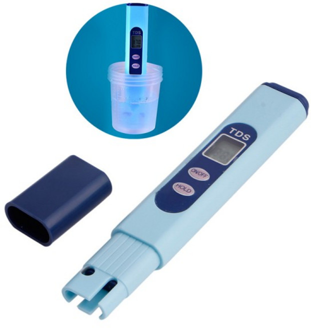 염도계 디지털 염도측정기 염분 나트륨 측정 가정용 TDS 테스터/미터 바닷물 수영장 물고기/잉어 연못 테스트 드롭 051EA 7, 1개