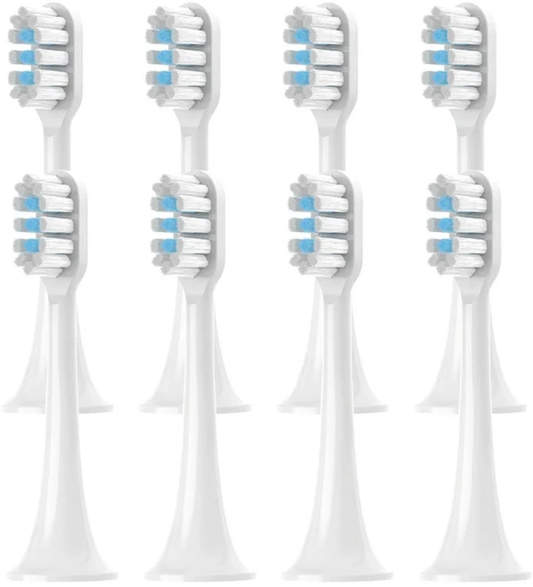 XIAOMI MIJIA T300 교체 칫솔 헤드 소닉 전기 진공 DuPon 소프트 브리 슬 브러시 4/8/12/16PCS, 06 T300 White Blue-8pcs