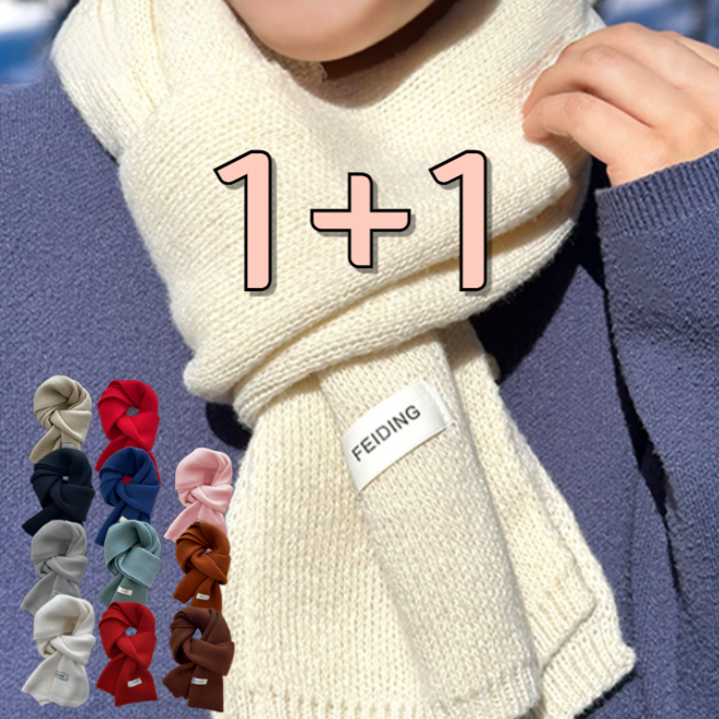 [쁘띠11색상] 1+1 메이드바이 여성 겨울 니트 목도리 머플러