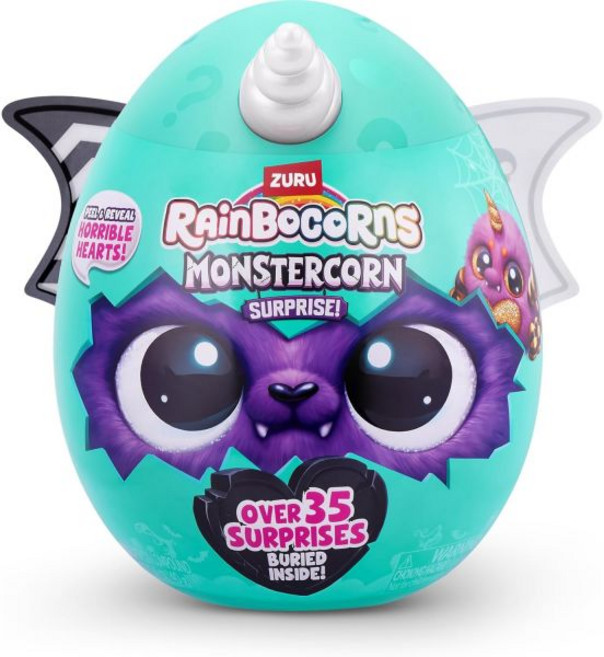 11079345 선물 동물 인형 귀여운 수집 봉제 애착 Zuru 9297 Rainbocorns 몬스터 콘 서프라이즈