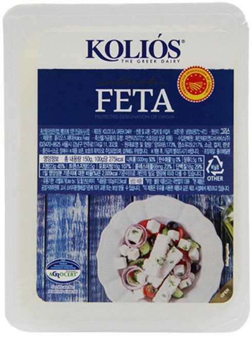 콜리오스 냉장 고소한 페타치즈 150g eun85362wQ, 1g, 1개