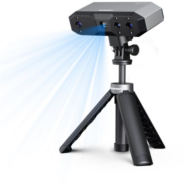 Revopoint 3D 프린팅용 Mini 2 휴대용 스캐너 0.02mm 정밀도 16fps 고속 스캔 산업용 블루라이트 치과 보석 및 소형 물체를 위한 컬러 모델 스캐너표준 50, Standard_Standard